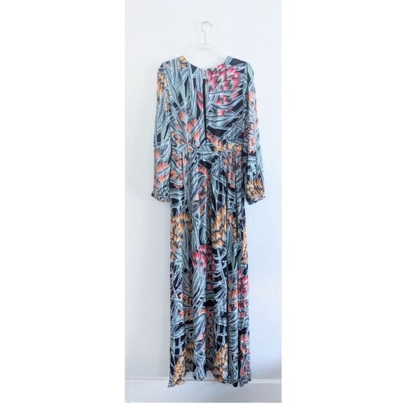 Mara Hoffman Herbarium Tropical Keyhole Maxi Dress in Charcoal Size 8 - Picture 8 of 16